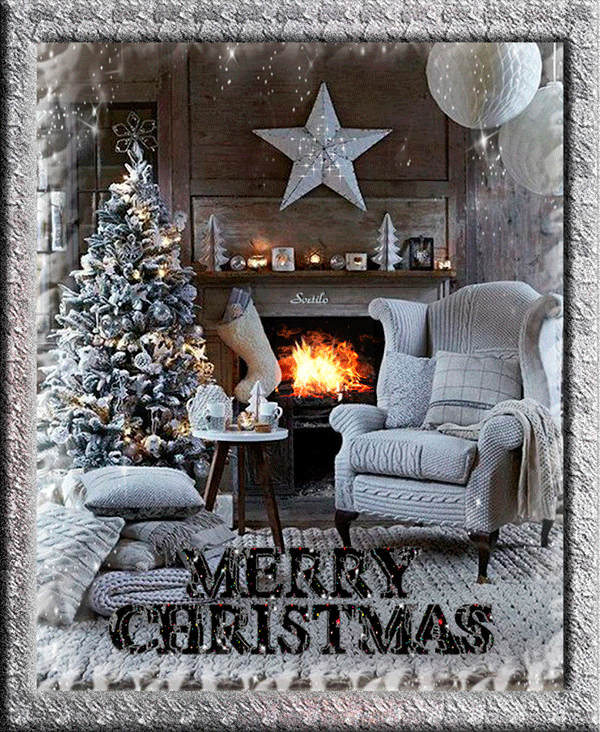 Рождественская открытка, gif с Рождеством Христовым